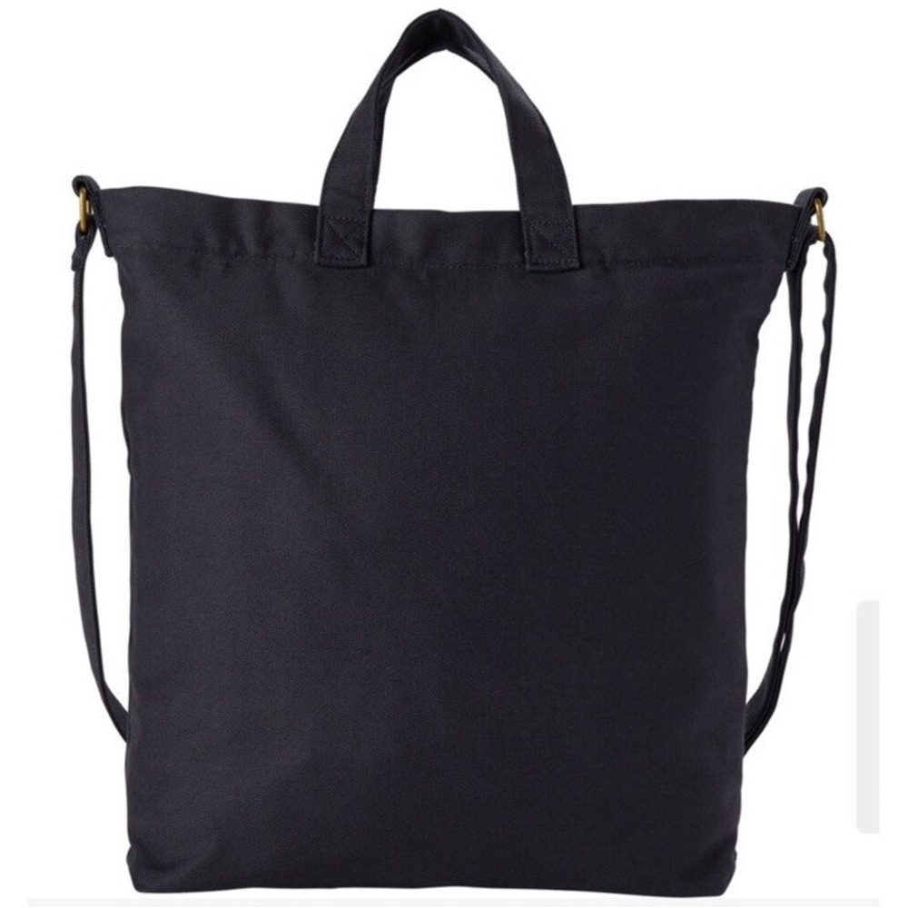 Duluth Back to Basics Fire Hose Tote Bag Black Crossbody Canvas Unisex. NWOT